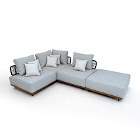 L shape Separated Modulars 300*200 Including 1x Corner 95*95 2x Midlle 1x Pouf thumbnail 5