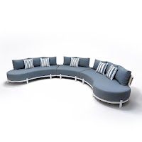 Aluminum Sofa 3 modulars thumbnail 1