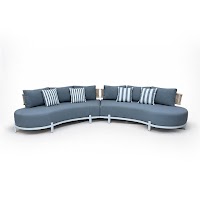 Aluminum Sofa 2 modulars thumbnail 1