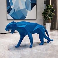Fiberglass sculpture finished in deep Classic Paint high-gloss enamel. cm) thumbnail 7
